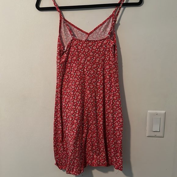 Hollister Red Floral Mini Dress Size XS - Picture 3 of 6